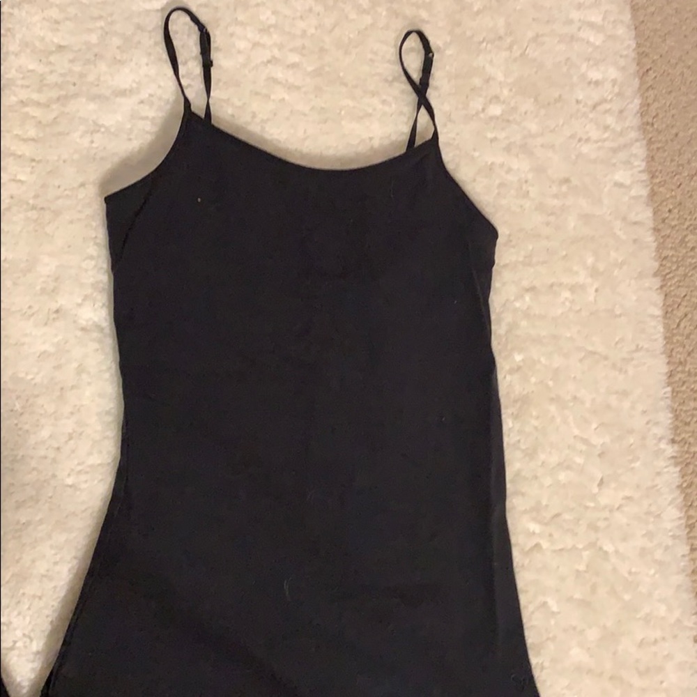 Justice black tank top